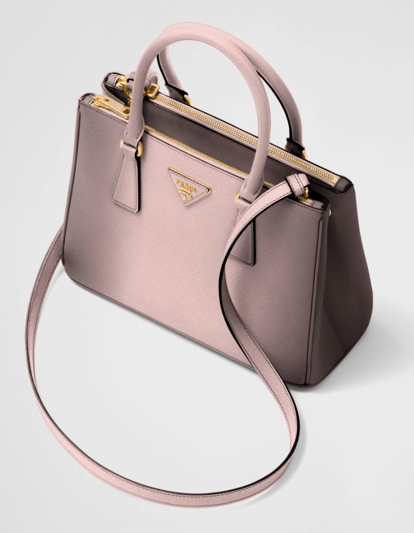 Prada Saffiano Lux Small Galleria Double Zip Handbag | Pre-Owned Luxury