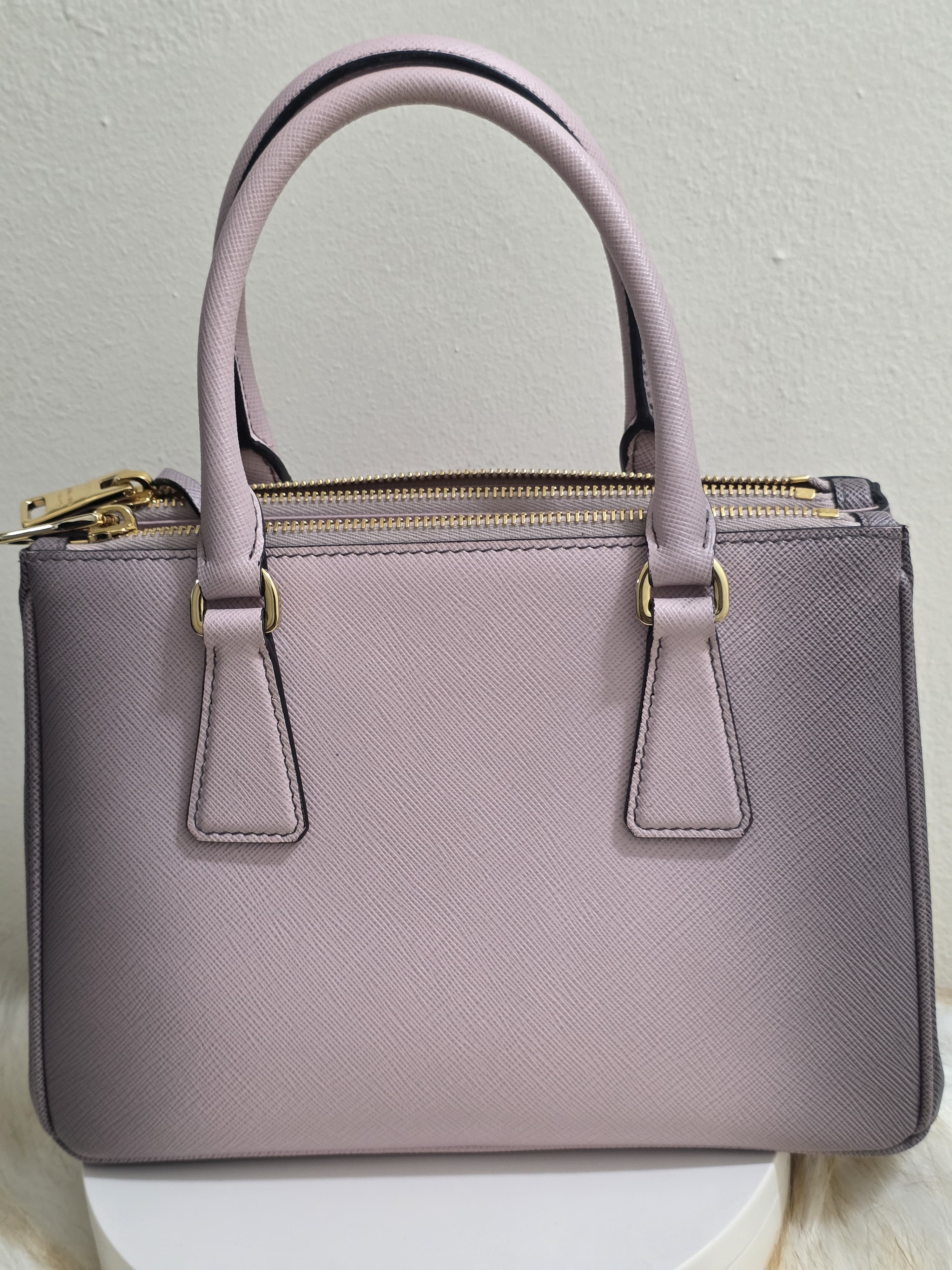 Prada Saffiano Lux Small Galleria Double Zip Handbag | Pre-Owned Luxury