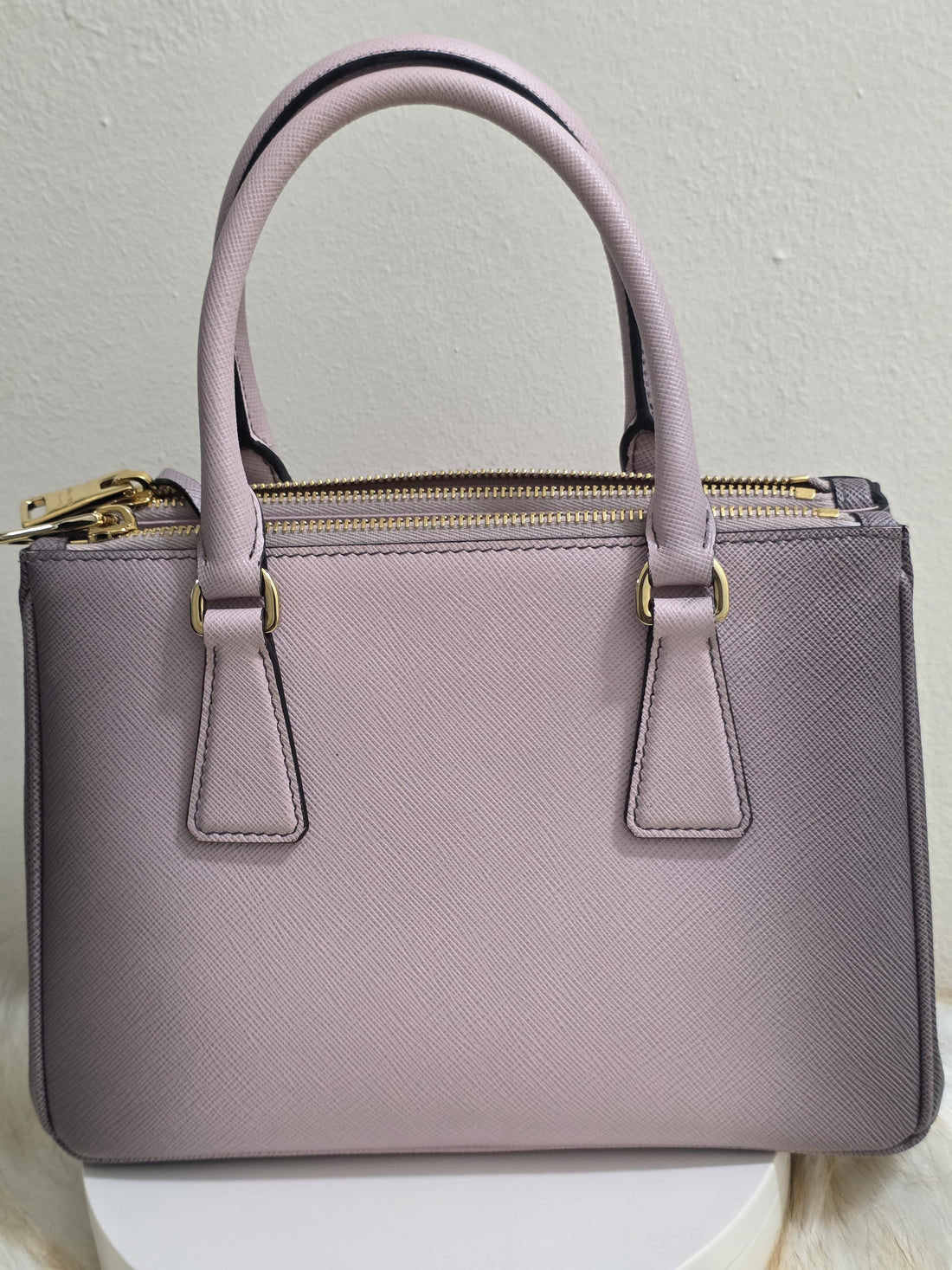 Prada Saffiano Lux Small Galleria Double Zip Handbag | Pre-Owned Luxury