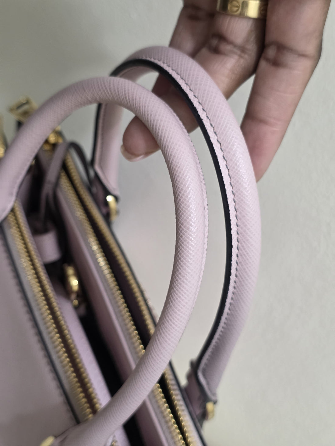 Prada Saffiano Lux Small Galleria Double Zip Handbag | Pre-Owned Luxury