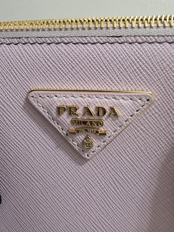 Prada Saffiano Lux Small Galleria Double Zip Handbag | Pre-Owned Luxury