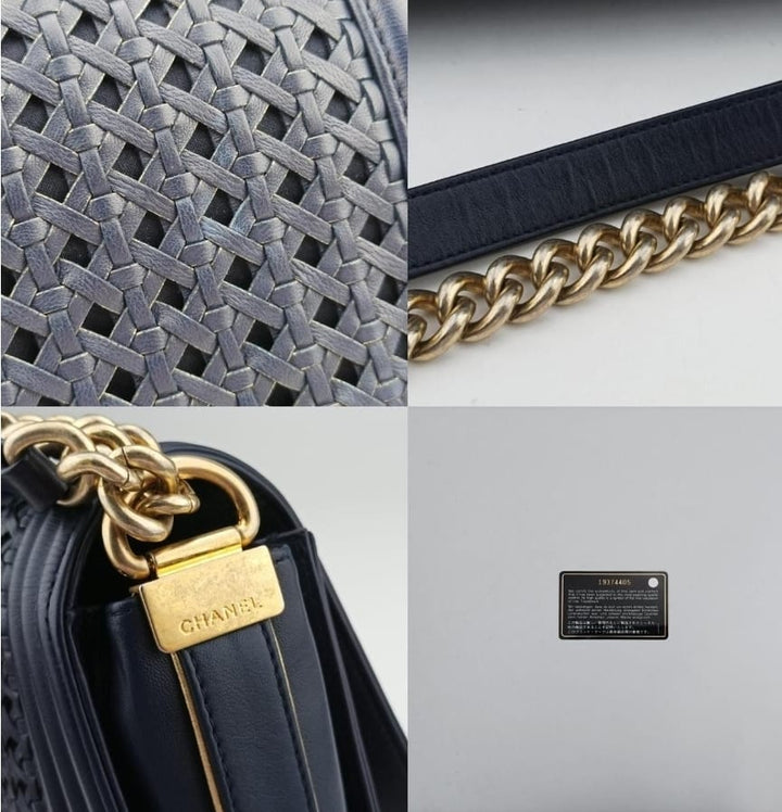 Chanel Boy Flap Bag — Pre-Owned | Braided Woven Leather