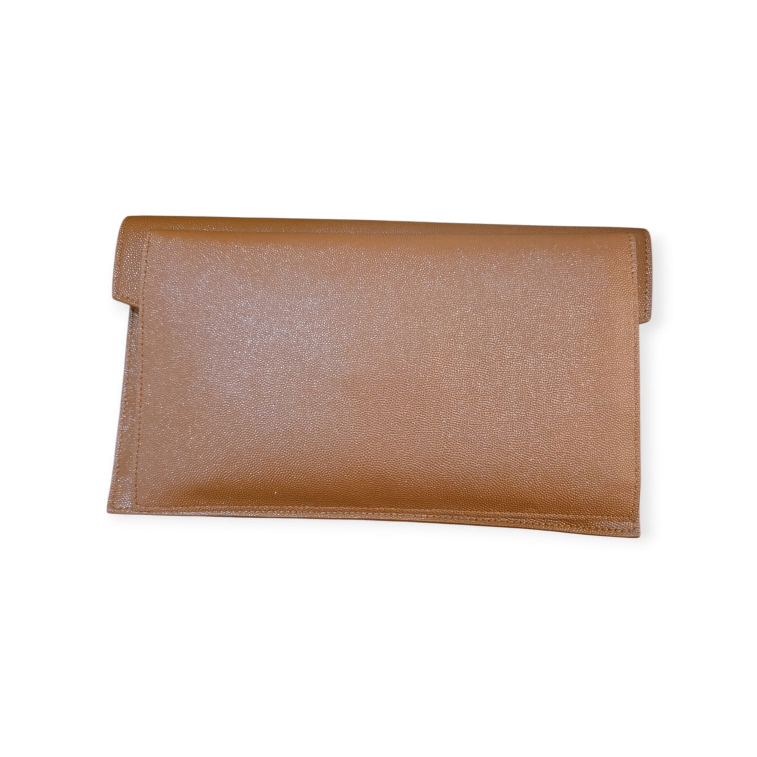 Yves Saint Laurent Brown Leather Uptown Pouch | Pre-Owned Luxury
