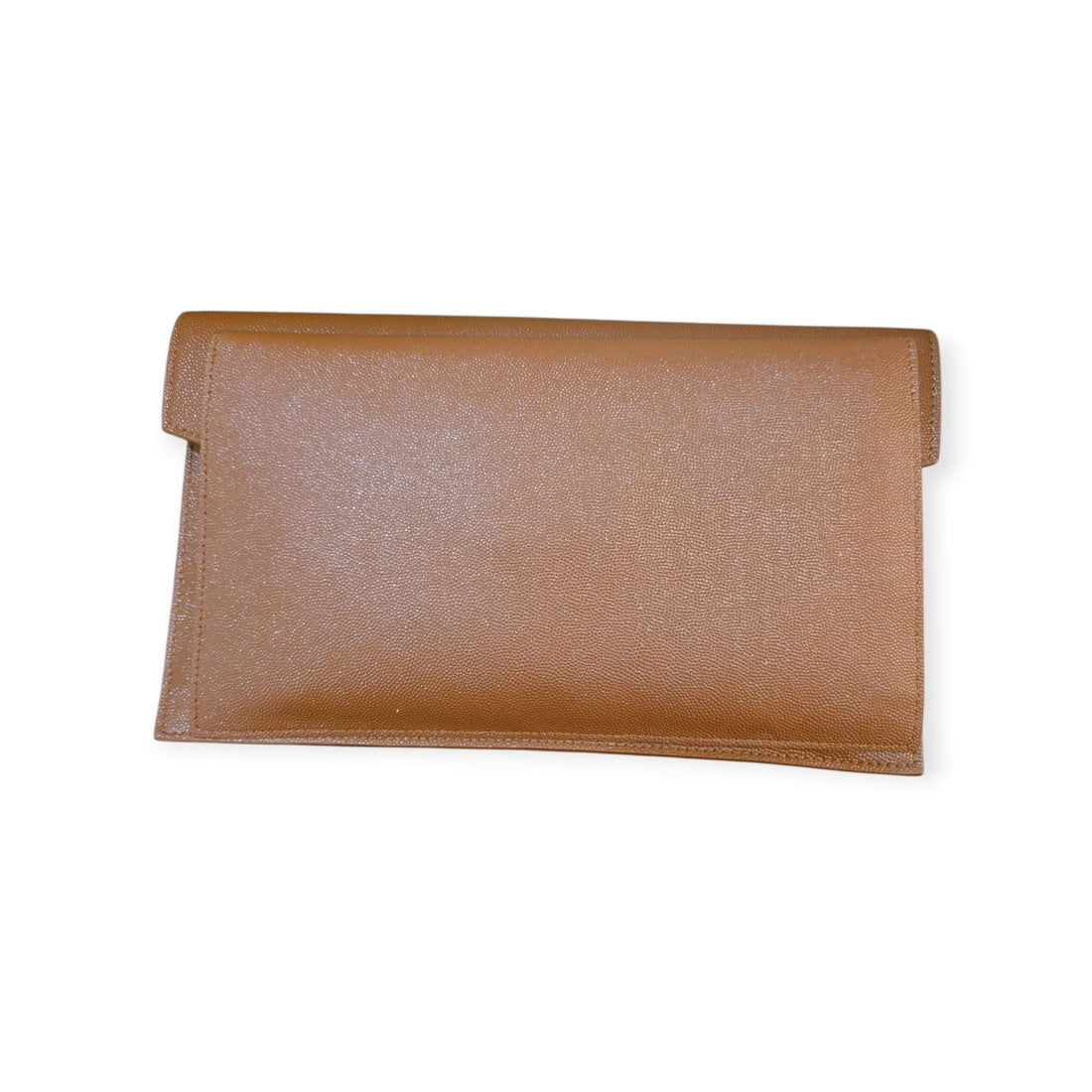 Yves Saint Laurent Brown Leather Uptown Pouch | Pre-Owned Luxury