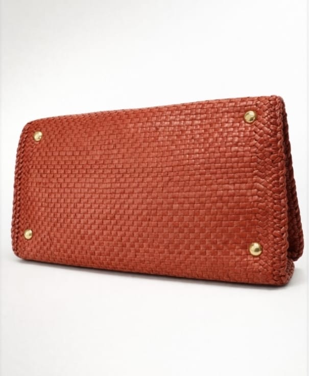 Prada Madras Woven Leather Tote Bag | Pre-Owned Luxury
