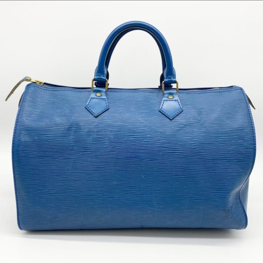 Louis Vuitton Speedy 35 in Toledo Blue Épi Leather | Pre-Owned Luxury