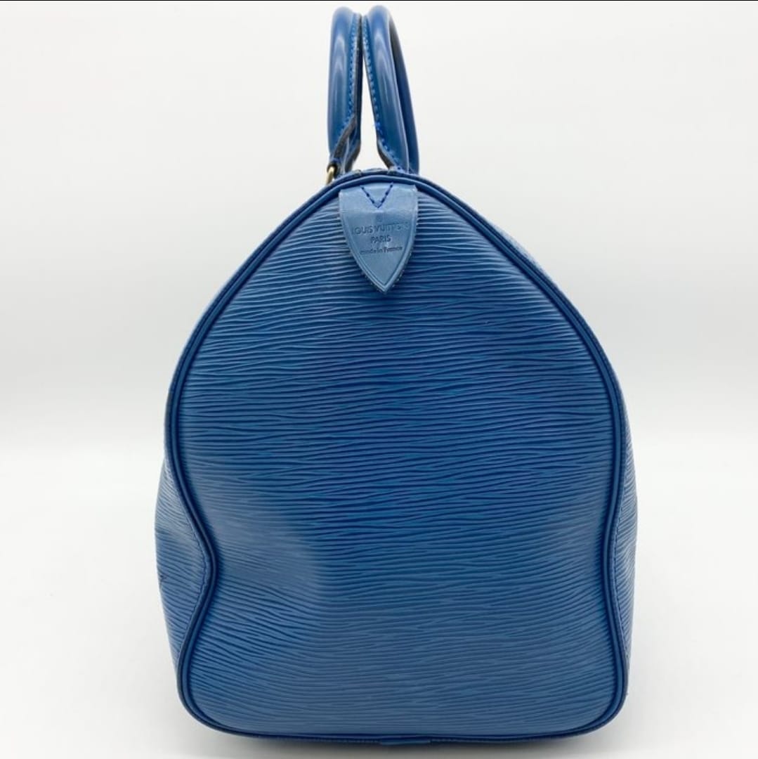 Louis Vuitton Speedy 35 in Toledo Blue Épi Leather | Pre-Owned Luxury