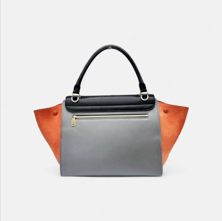 Celine Trapeze Tricolor Pre-Owned Luxury Bag