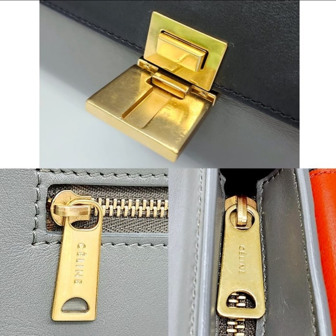 Celine Trapeze Tricolor Pre-Owned Luxury Bag