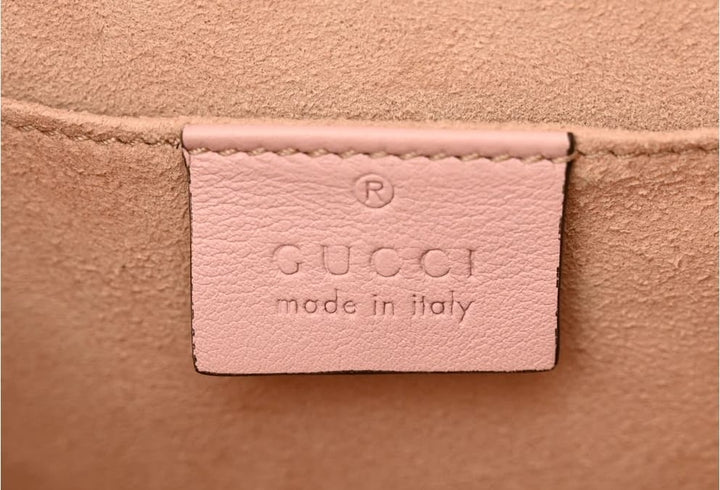 Calfskin Crystal Star Embroidered Small Padlock Shoulder Bag