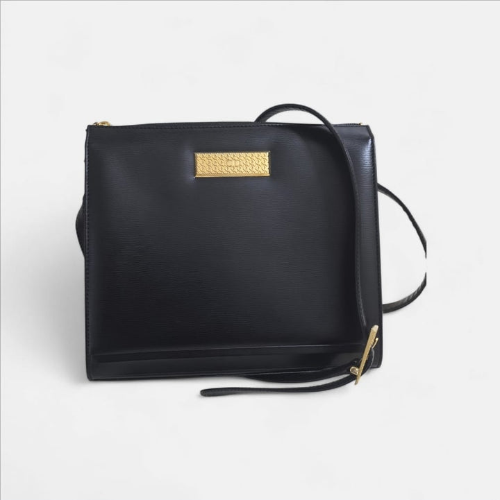 Christian Dior Black Leather Pochette Shoulder Bag | Pre-Owned Luxury