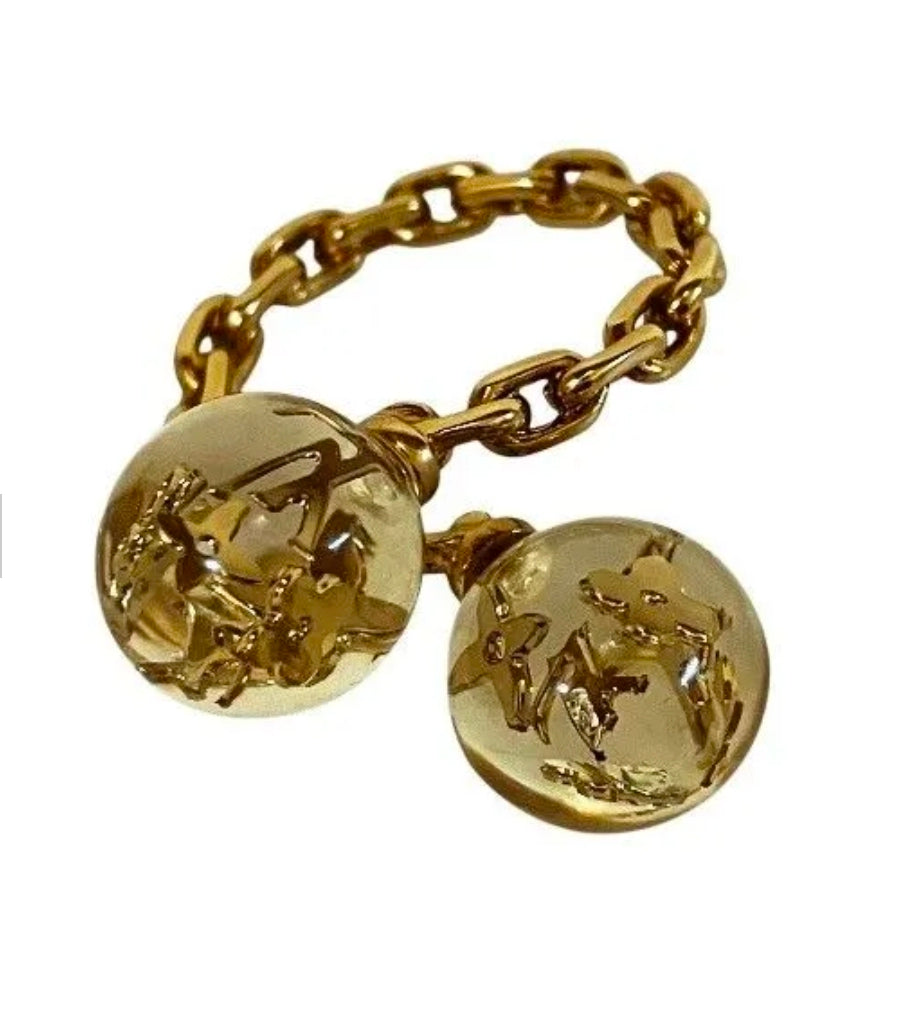 Louis Vuitton Bubbles Resin Monogram Inclusion Ring size 7