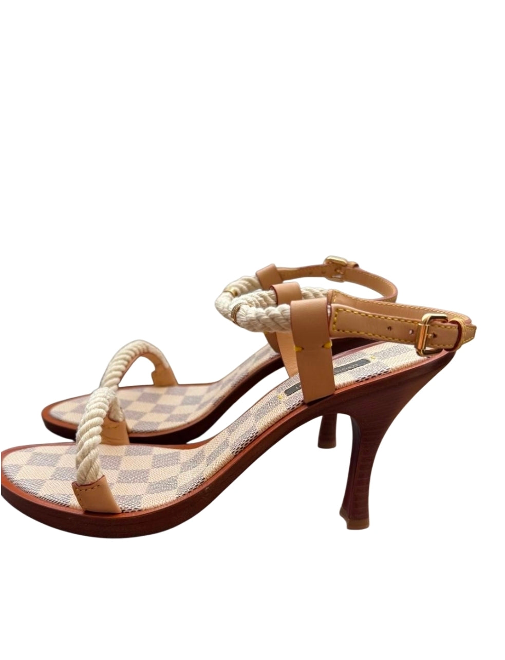 Louis Vuitton Damier Azur Rope Sandals size 38.5