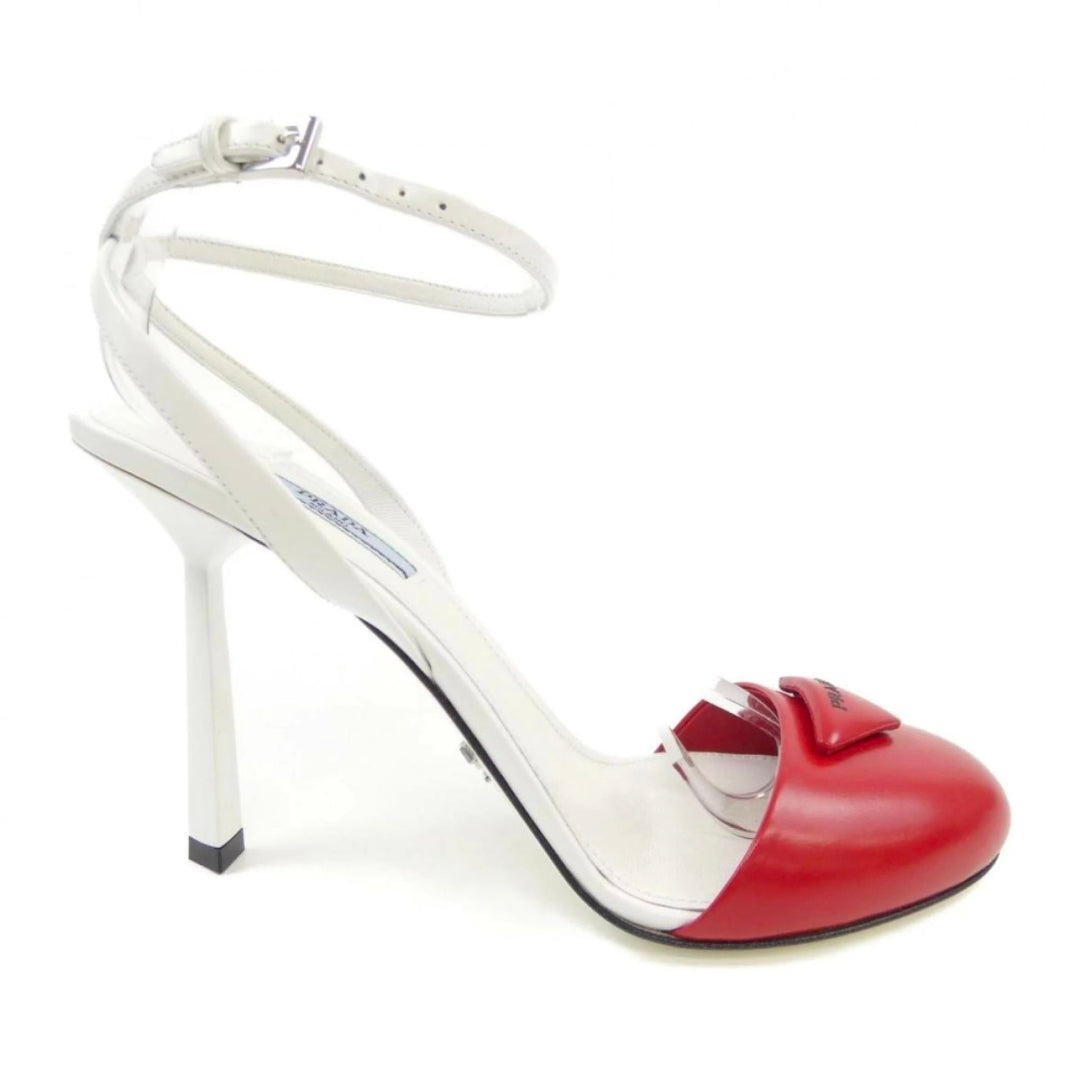 Prada bicolore leather pumps